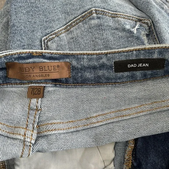 Judy Blue Something New CrossOver Hi-Rise Dad Jeans~Women's 7/28 - Picture 10 of 15